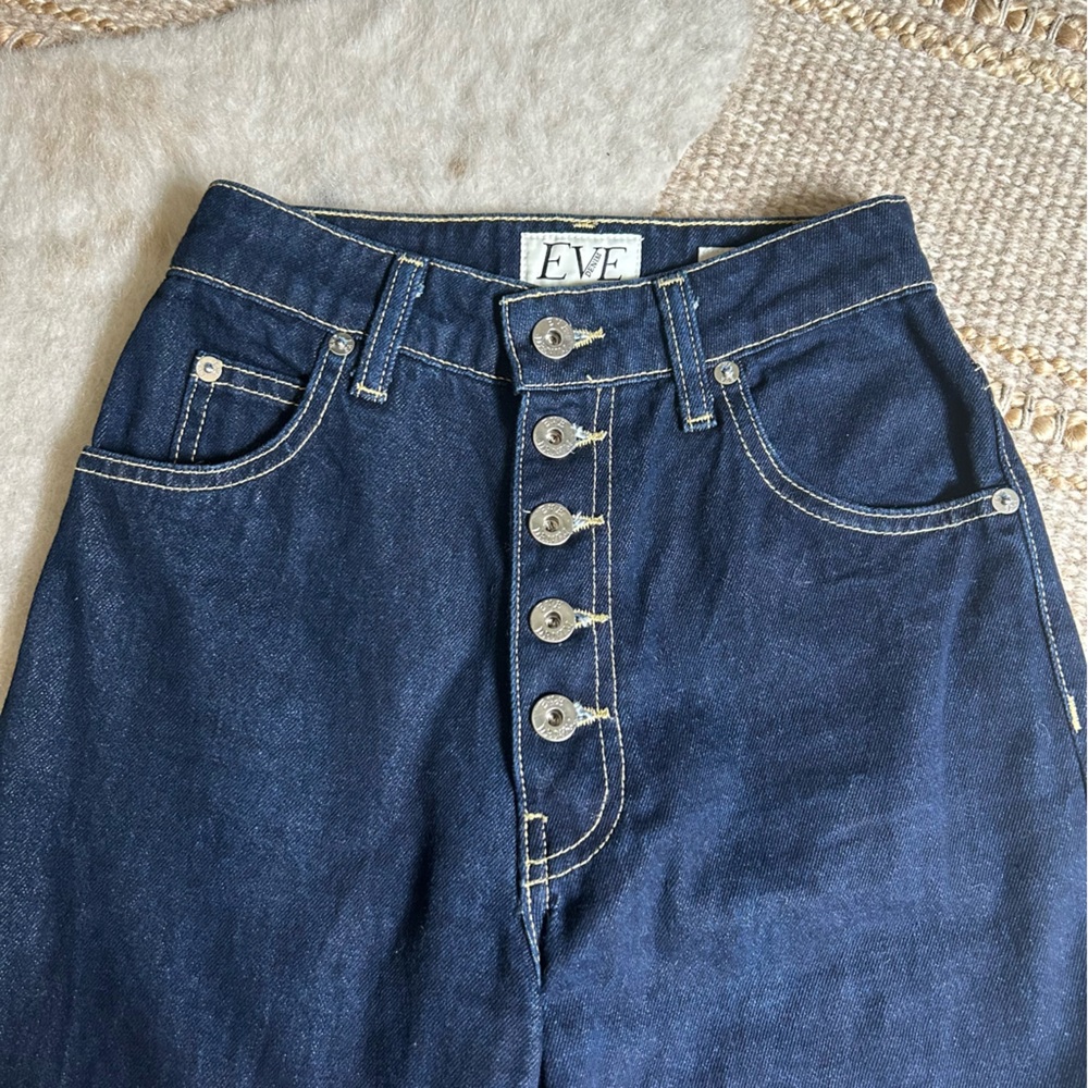 🦋 Eve denim charlotte ultra high rise wide leg jeans size 24 - Picture 9 of 13